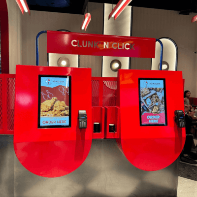 Kokodak Self-ordering kiosk installed by RocketPOS