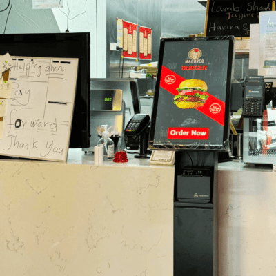 Magherb Kebabs Self-ordering kiosk installed by RocketPOS