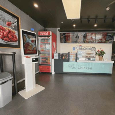 Go Chicken Self-ordering kiosk installed by RocketPOS