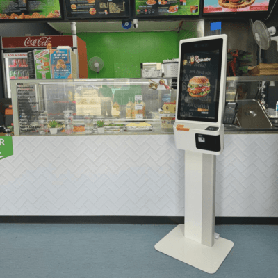 The Kebabs Self-ordering kiosk installed by RocketPOS
