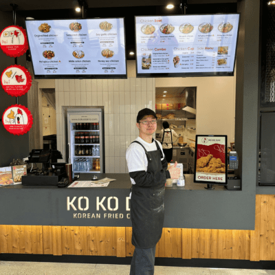 Kokodak Self-ordering kiosk installed by RocketPOS
