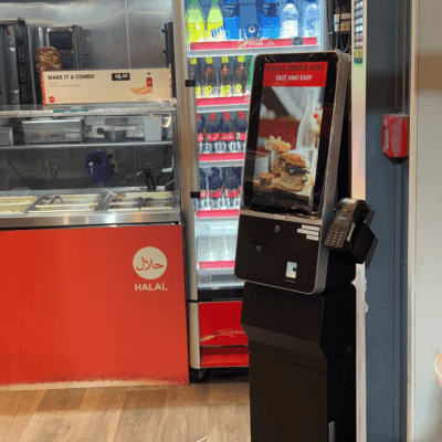 Kebab master Self-ordering kiosk installed by RocketPOS